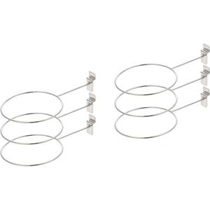 VANZACK 6pcs Wall Mounted Basketball Holder Rack Basketball Storage Ring Display Shelf