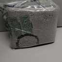 Smiry Dog Door Mat for Muddy Paws, Absorbent Dirt Trapper Non Slip Quick Dry Washable Chenille Mat for Mud Dogs, Entry Rug for Indoor and Outdoor (48x30 Inches, Grey and Black)