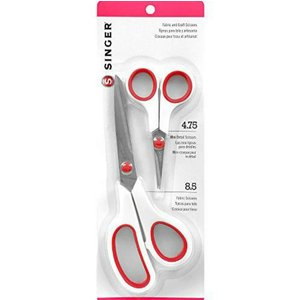 Singer 3404 Scissors, Red & White