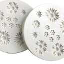 Fondant Mold 2Pcs Daisy Flower Shape Fondant Chocolate Cake Silicone Diy Cookie Decoration Pudding Mold Grey
