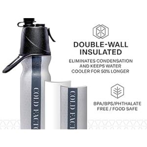 BOTTLE BOTTLE Motivational Water Bottles with Time Marker - 32 oz Sports Water Bottle with Spray Mist Leak proof Drink Water Bottle for Office Gym Running Biking Workout Outdoor Sport (Green Blue)