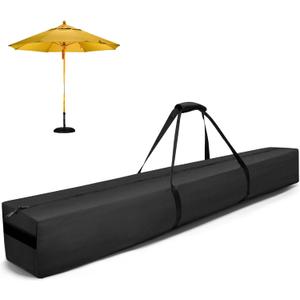 Patio Umbrella Storage Bag 67 Inch Waterproof Oversized Outdoor Beach Umbrella Carrying Bag (Black)