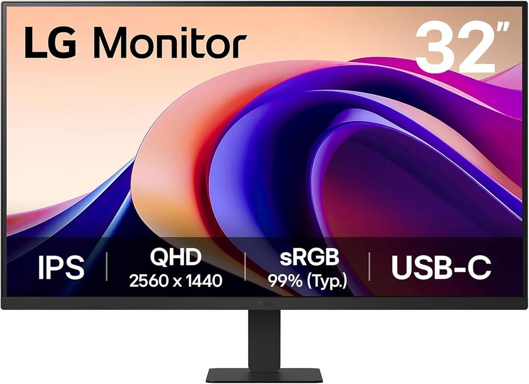 LG 32U631A-B 32-inch QHD (2560 x 1440) IPS Computer Monitor,Refresh that's wifi100Hz, 5ms, HDR10, Reader Mode, Flicker Safe, HDMI, USB Type-C 15W PD, Black