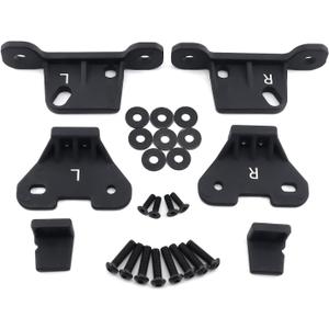 Hard Top Mounting Bracket kit for 2018 2019 2020 2021 2022 2023 2024 Wrangler JL and Gladiator JT, Black Aluminum