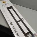 Hakuna Pets Black Glass Patio Pet Door for Sliding Doors, Small | Adjustable Height up to 83.5, Damage-Free or Permanent Install, Locking Panel Included