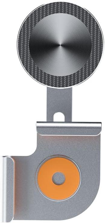 Aluminum Alloy Tesla Phone MountUltra-Strong Magnetic Base Foldable Hidden Car Mount for Tesla Model 3/Y/Cybertruck, Durable Phone Holder Fit All Devices, Tesla Accessories