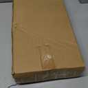 Elevated Dog Food and Water Bowl Set, Large Dog Bowl with Stand, Rustic Wooden Raised Feeder with Stainless Steel Bowls, Tilted Design for Medium and Large Dogs (Black)