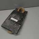 BAG BOX 25 Pack Small 5.9x3.1x8.25 Inch Black Kraft Paper Gift Bags with Handles for Bulk Shopping, Retail, Craft, Party Favors, Wedding, Grocery & Sacks