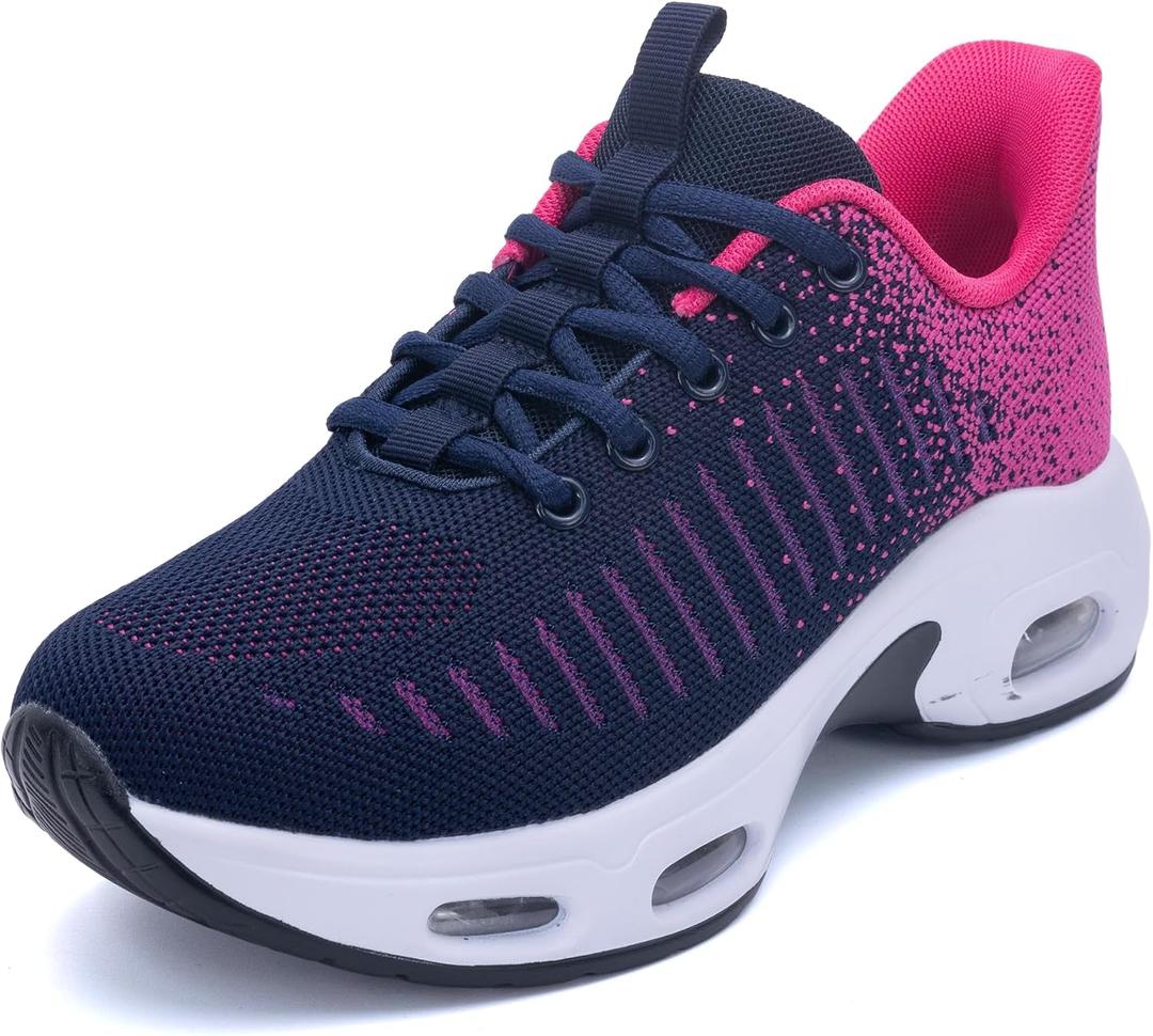 Women's Walking Shoes | Slip On | Fashion Sneakers | Running Tennis Shoes  (7.5, Violet)