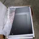 Nightstand Bedside Table with Lift Top for Laptop, Night Stand with Hidden Casters, Wheels, Led Lights for Bedroom Aesthetic, USB C-Port & Power Strip Outlet, Black