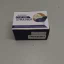 AUOON Clip on Strainer for Pots and Pans - Silicone Food Strainer for Draining Pasta, Spaghetti, Noodles, Fruits, Vegetables, Grease, Ground Beef (Almond Rose) (Standard 8.86 x 3.55 in)