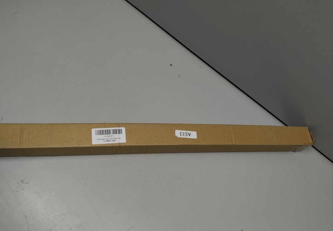 Frameless Shower Door Support Bar, Stainless Steel Wall-to-Glass Support Arm to Fixed Shower Glass Panel, for 1/4"-3/8" (6-10 mm) Door, 180° Pivot & Stow-Flat Mode (Brushed Gold, 27.6-inch(700mm))