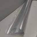 Plastic Floor Mat for Home, 5' x 7' Waterproof Area Rug for Living Room, Non-Slip Area Rug for Dining Room, Vinyl Floor Protector Mat for Kitchen Entryway - Kids & Pet Friendly (Clear)