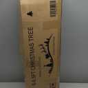 5FT Pre-lit Pencil Christmas Tree Spruce with Remote Control, 200 Warm White Multi-Color Lights, Artificial Hinged/Slim/Skinny/Feel Real/Realistic for Home, Holiday Decoration Dual Color LED 5 Feet (Green)