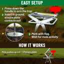 2 Pack Upgraded Mole Traps Heavy Duty Scissor Mole Trap for Lawns Galvanized Steel Reusable Traps that Work Best Gopher Killer Easy One-Step Setup