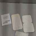 3PCS Water Absorbing Diatomaceous Earth Tray for Sink, Fast Drying Soap & Toothbrush Holders for Bathroom Counter, 1 Stone Tray, 2 Stone Coasters (White-stripes)