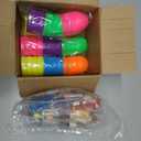 24 Pack Large Easter Eggs Filled with Stem Building Toys for Kids Easter Basket Essential 12 In 1 Sea Animals & Tropical Rainforest Building Blocks Basket Stuffers Fillers Boys Eggs Hunt Party Favor