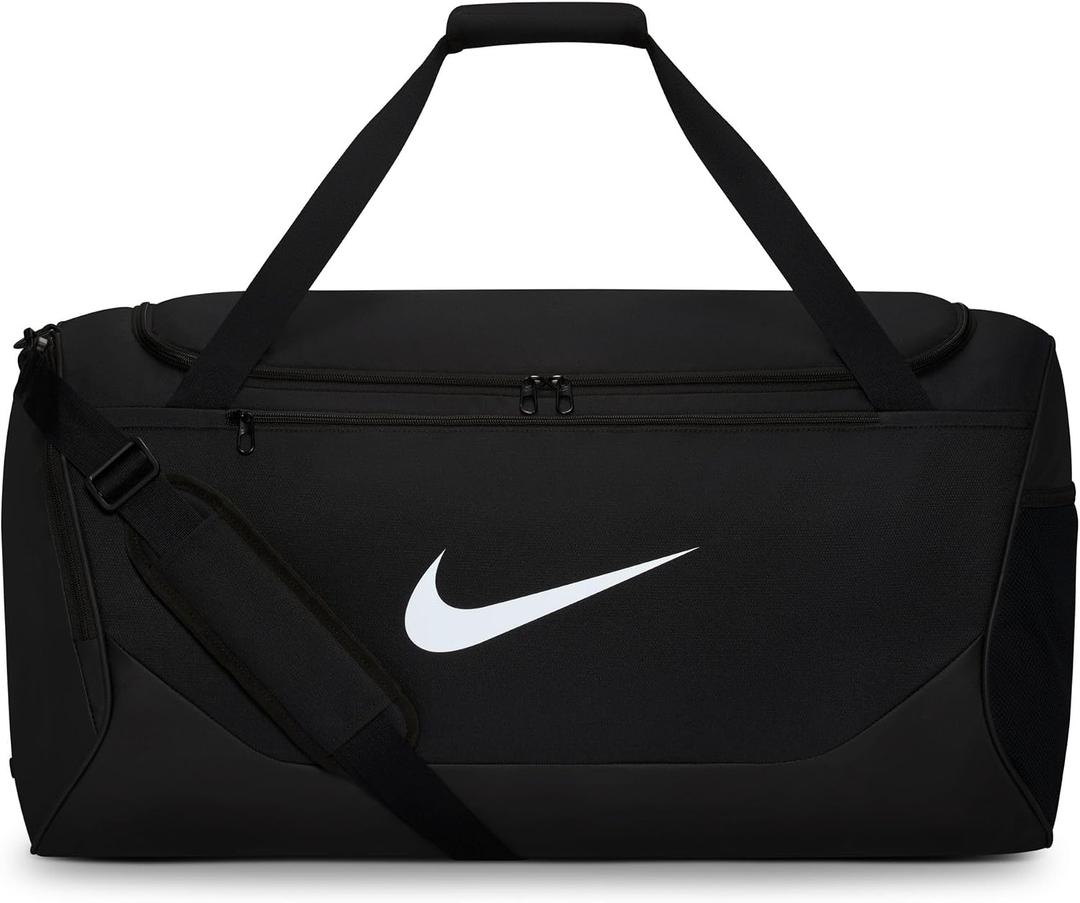 Nike Brasilia Duffel Bag (Large), Black/Black/White, MISC