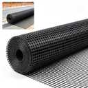 Geogrid for Retaining Wall, 3ft x 164ft Bi-Directional Heavy Duty Gravel Grid, Durable Soil Stabilization Reinforcement for Driveway, 2.1×2.1cm Mesh Size, Black