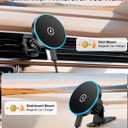 for Magsafe Car Mount Charger, [100% Stable] 15W 2 in1 Magnetic Wireless Car Charger, Vent/Dashboard Phone Holders for Your Car for Women Men Car Phone Holder Car Charger for iPhone 17 16 15 14 13
