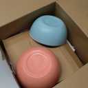 Grow Forward 16-piece Premium Wheat Straw Dinnerware Sets for 4 - Unbreakable Dishwasher & Microwave Safe Plastic Plates and Bowls Sets - Patio, Outdoors, RV, Camping Dishes - Tropical