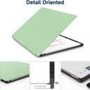 2 x Case for Remarkable Paper Pro Tablet 11.8" (2024 Released) Lightweight and Hard Back Shell Protective Book Folio Cover,Have Auto Sleep/Wake,Pen Holder and Pen Tips Box (Matcha Green)