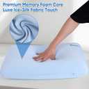 Memory Foam Pillows, Breathable Cooling Pillow, Patented Ergonomic Cervical Pillow for Neck Pain Relief, Soft Bed Pillow for Side, Back and Stomach Sleepers