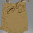 Irisnaya Strapless Shapewear Bodysuit for Women - Thong Bodysuit Tummy Control Tube Top Body Suits with Removable Strap (Large, Light Beige)