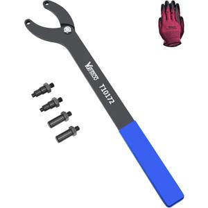 Engine Timing Belt Change Tool Kit Against Timing Pulley Holder Tool, Compatible with VW Golf VAG 3036 T10172, with Gloves
