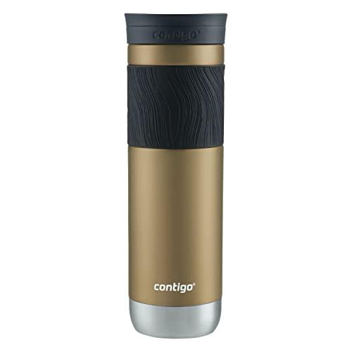 Contigo Byron 2.0 Stainless Steel Travel mug with Snapseal Lid and Grip, 24oz, Chardonnay, BPA Free and Leak Proof