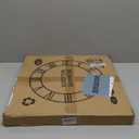 1st owned Large Wall Clock, Metal Retro Roman Numeral Clock, Modern Round Silent Wall Clocks, Easy to Read for Living Room/Home/Kitchen/Bedroom/Office/School Decor (Black, 18.5 Inch)