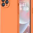 LOVE 3000 Designed for iPhone 13 Pro Max Case, Premium Silicone with [Soft Anti-Scratch Microfiber Lining] Shockproof Protective Phone Case for Men Women Girls 6.7", Bright Orange