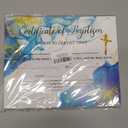 25 Baby Baptism Dedication Certificate with Babies Christening Dedication Certificates for Church Baptism Gifts 8 x 10 Inches - J845