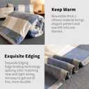 Fleece Bed Blankets Throw Size - Soft Lightweight Plush Fuzzy Cozy Luxury Blanket Microfiber Throw for Couch Bed,All-Season Breathable,40x60 Inches (Checkered Blue)