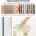 Kitstorack Vertical Shoe Rack: 5 Tiers Stackable Shoe Rack for Closet DIY Free Standing Shoe Organizer Small Shoe Shelf for Small Spaces and Narrow Spaces Plastic, White
