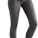 Momcozy Maternity Leggings Over The Belly Maternity Yoga Pants for Women Pregnancy Leggings Workout Tights Pants, (Large, Gray)