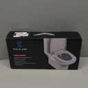 2PCS Ultra-Slim Bidet Attachment, Posterior&Feminine Wash-(Retractable Dual Nozzles), Non-Electric Bidet Attachment for Toilet Seat, Adjustable Fresh Cold Water Pressure, Stainless Steel Inlet (White)