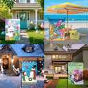 12x18 Seasonal Garden Flags - Yard Flags for Outside, Double-Sided, All-Weather (green)