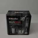 Mueller Multistick 5-in-1 Immersion Blender Handheld, 12 Speed Hand Mixer - Turbo Boost, Heaviest Duty Copper Motor, Titanium Blades Hand Blender, Milk Frother Wand, Whisk, Beaker, Chopper, Grey