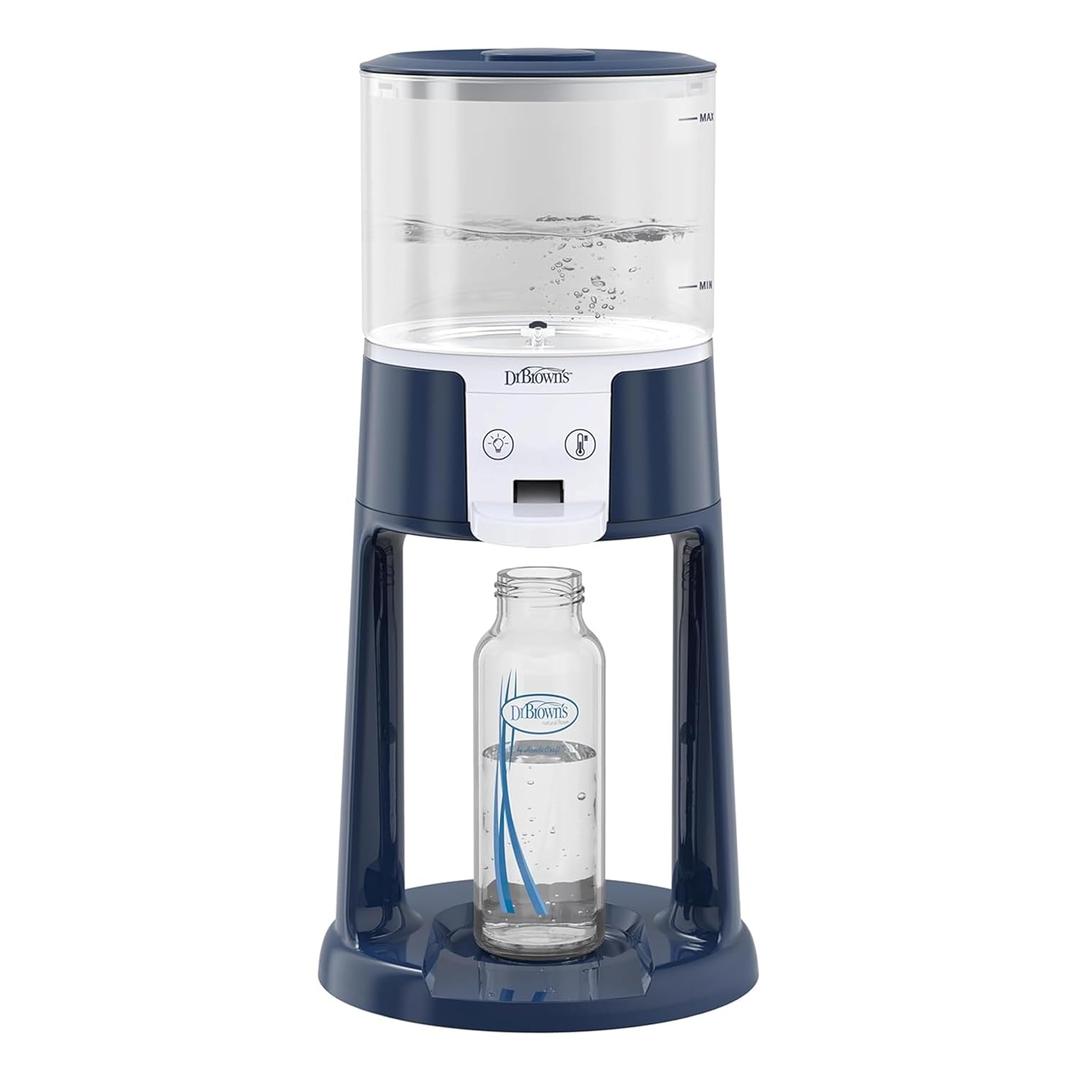 Dr. Brown's Insta-Prep Warm Water Dispenser to Instantly Prepare Babys Formula Bottle,Large Capacity Glass Tank with 3 Temperature Settings,Blue
