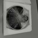 BonNoces 6 Inches Small Appetizer Plates Matte Porcelain, Elegant Mini Size Round Serving Plates for Dessert, Salad, Snacks, Set of 6 (Black)