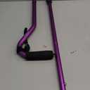 KINGGEAR F1 Walking Stick, Walking Cane for Women & Men, Self Standing Walkers for Senior with Wrist Strap, Lightweight & Sturdy Offset EVA Handle and Large Quad Base (Purple)