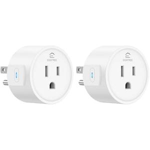 EIGHTREE Smart Plug 2025 Upgrade to 15A, Bluetooth & Wi-Fi Outlet Plug Dual Connection, Voice Control, Remote Control Outlet Timer Indoor, Smart Plugs That Work with Alexa & Google, 2.4GHz Wi-Fi Only