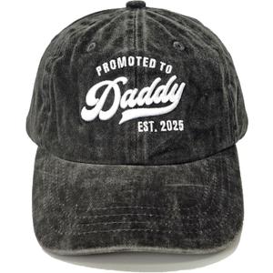 Dad Est 2025 Hat, Dad Gifts for Fathers Day from Daughter Son, Promoted to Daddy Baseball Cap New Father Gift