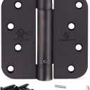 Self Closing Hinges 4 inch Oil Rubbed Bronze Auto Close Hinge 4 x 4 Inch Spring5/8 Radius Corner Commercial Adjustable Door Closer Hinge UL Listed, 6 Pieces