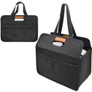 Chelvvg Portable 4/6 Cup Drink Carrier with Handle for Car, Reusable Insulated Coffee Cup Carrier for Delivery, Foldable Drink Caddy for Hot & Cold Drinks