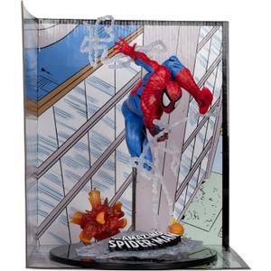 McFarlane Toys - Marvel Spider-Man 1:10th Scale Collectible with Scene (The Amazing Spider-Man #302)