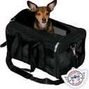 Sherpa Original Deluxe Travel Pet Carrier, Airline Approved - Black, Medium (17.0"L x 11.0"W x 10.5"H)