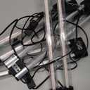 Hlite 16inch 4 Pack LED Grow Lights - Linkable Grow Lights for Indoor Plants, Full Spectrum Plant Lights Plug and Hanging Design with On/Off Switch Hanging Grow Light from seedling to Flowering, Black