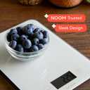 Noom Digital Kitchen Scale: Accurate Precision, LCD Display for Clarity, Stylish Black, Blue, or Off-White. Battery Included for Seamless Operation. (Black)